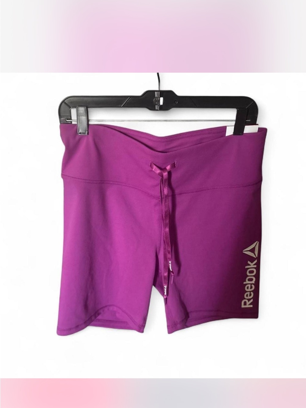 Reebok Women's Magenta High-Rise Bike Shorts